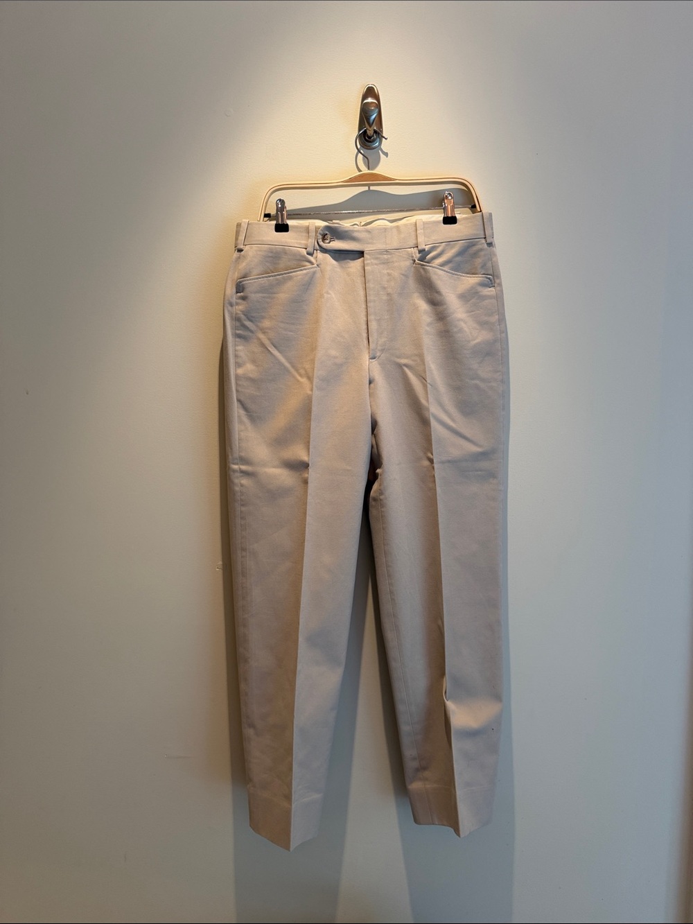 Tom James Men's Tailored Khaki Dress Pants